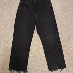 Madewell ‘90s Straight Crop Jean in Bentley wash 29P